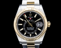 Rolex 326938 Sky Dweller 18K Gold Silver black Dial