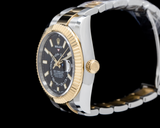 Rolex 326933 Sky-Dweller Oystersteel / 18K Yellow Gold Black Dial