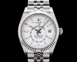 Rolex 326934 Sky Dweller SS White Dial