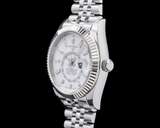 Rolex 326934 Sky Dweller SS White Dial