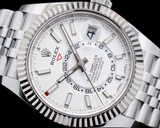 Rolex 326934 Sky Dweller SS White Dial