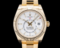 Rolex 326938 Sky Dweller 18K Yellow Gold Silver Dial