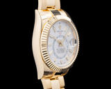 Rolex 326938 Sky Dweller 18K Yellow Gold Silver Dial