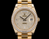 Rolex 228348RBR Day-Date 40MM 18K Yellow Gold Champagne Diamonds Dial 2024