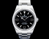 Rolex 214270 Explorer I SS Black Dial