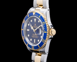 Rolex 16613 Submariner SS / 18K Yellow Gold Blue Dial