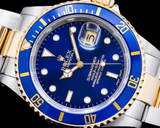 Rolex 16613 Submariner SS / 18K Yellow Gold Blue Dial